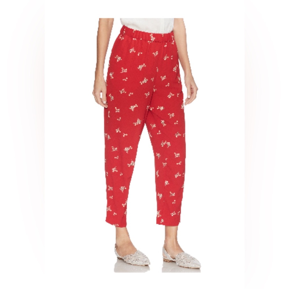 Vince Camuto Desert Bouquet Pull-On Pants - Coral Sunset